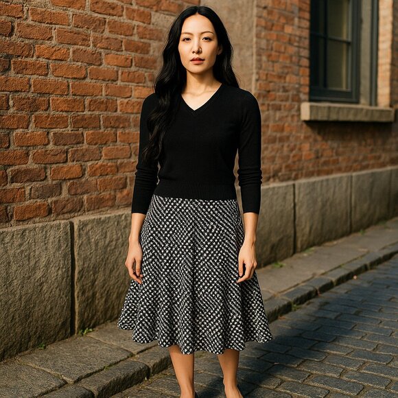 Victoria's Secret Sweater Dress One Piece Coquette S/P Layered Preppy Whimsigoth - Picture 2 of 3